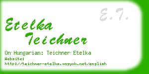 etelka teichner business card